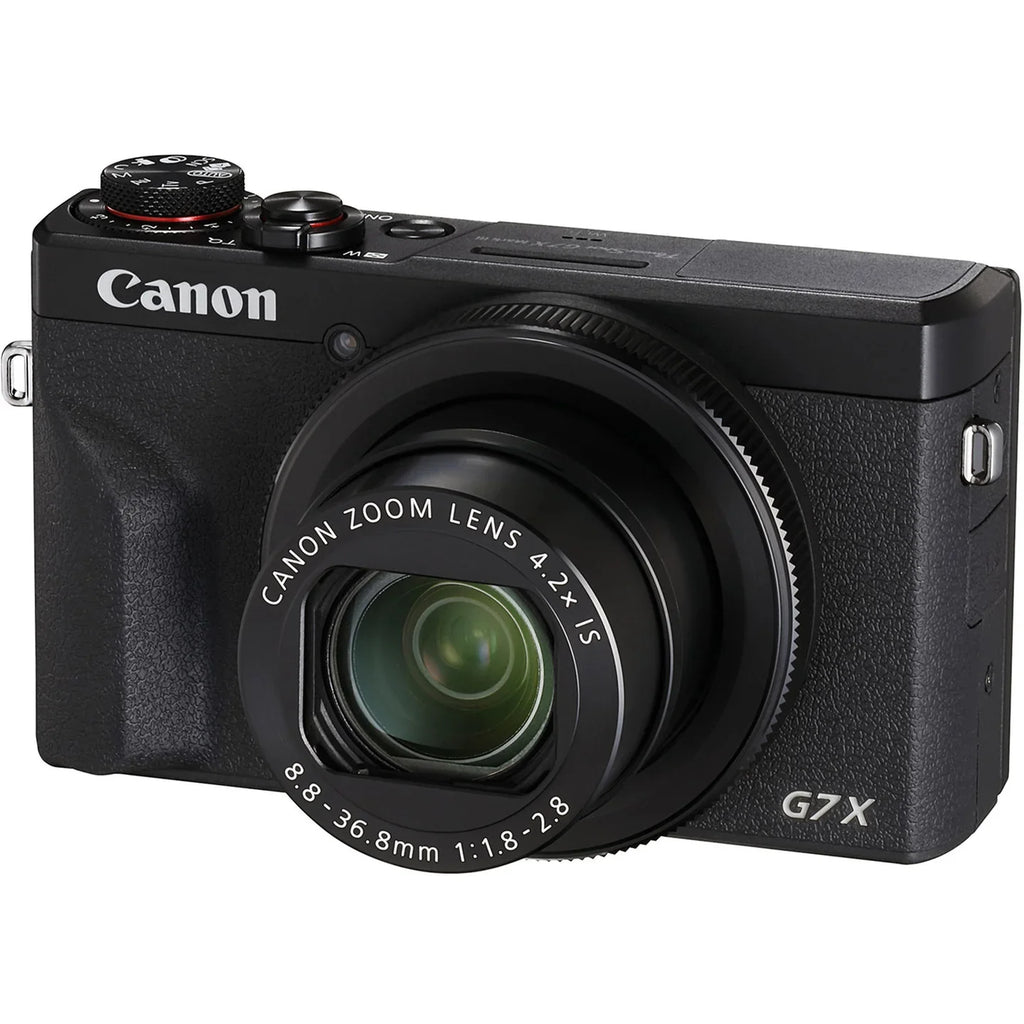 Canon PowerShot G7 X Mark III Digital Camera (Black) | 20.1MP 4K Vlogging Camera w/ Wi-Fi & Bluetooth